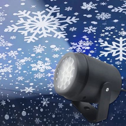 Aigostar - LED Christmas snowflake projector LED/5W/230V cool white