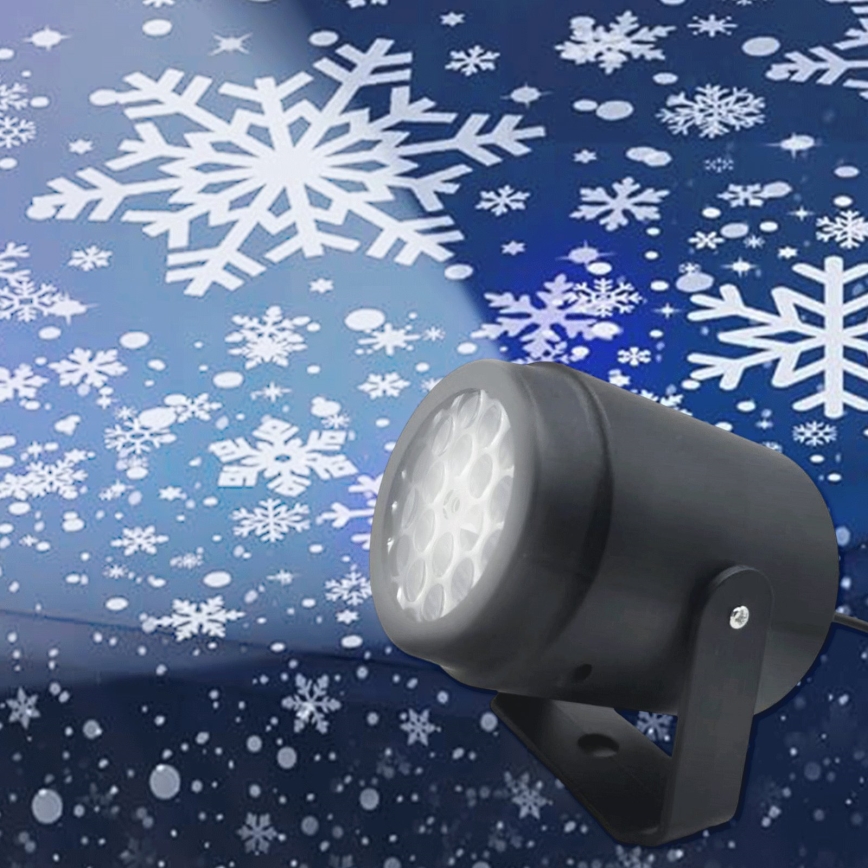 Aigostar - LED Christmas snowflake projector LED/5W/230V cool white