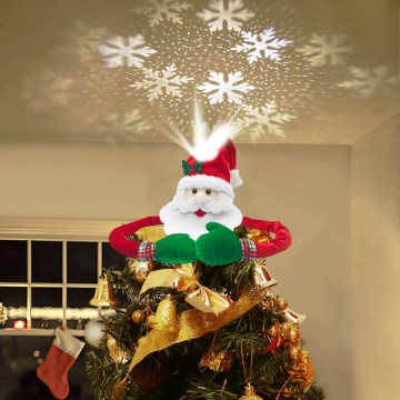 Aigostar - LED Christmas snowflake projector LED/5W/230V cool white Santa Claus