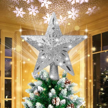 Aigostar - LED Christmas Snowflake Projector LED/5W/230V Cool White Silver Star
