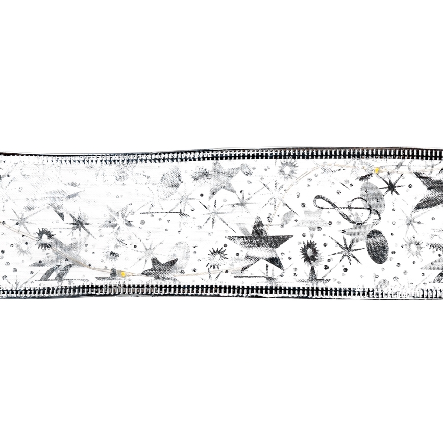 Aigostar - LED Christmas String Lights 100xLED/3xAA 10 m Warm White Silver