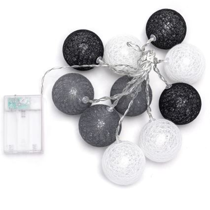 Aigostar - LED Christmas string lights 10xLED/3xAA 2m warm white