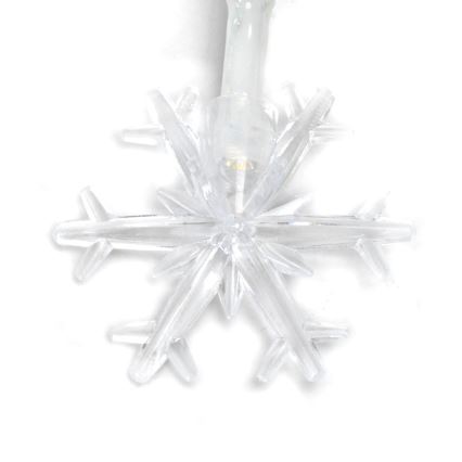 Aigostar - LED Christmas string lights 20xLED/3xAA 3.3m snowflakes