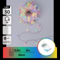 Aigostar - LED Christmas string lights 30xLED/3xAA 3.3m multicolor