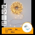 Aigostar - LED Christmas string lights 30xLED/3xAA 3,3m warm white