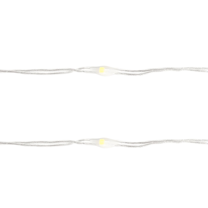 Aigostar - LED Christmas string lights 50 LEDs / 3xAA, 5.3 m, cool white