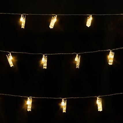 Aigostar - LED decorative string 40xLED/5W/USB 9 m warm white