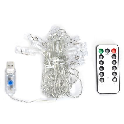 Aigostar - LED Decorative String Lights 80 LEDs / 5W / USB, 13 m, Warm White