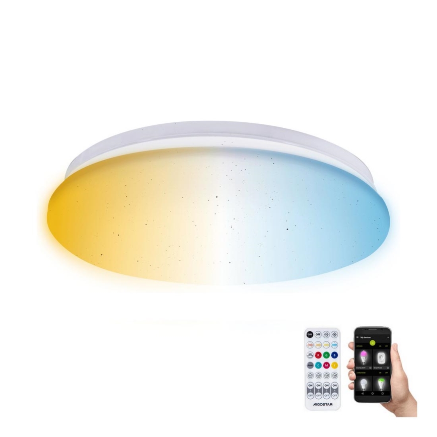 Aigostar - LED Dimmable bathroom ceiling light MESH Smart LED/12W/230V 3000-6500K IP44 + remote control