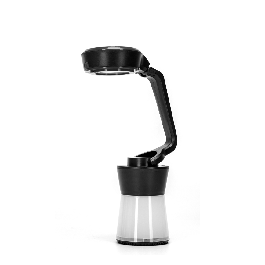 Aigostar - LED Dimmable camping flashlight 3in1 LED/3xAA black