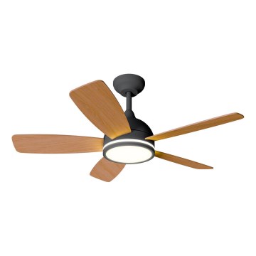 Aigostar - LED Dimmable ceiling fan LED/20W/230V 2700-6500K 132cm beige + remote control