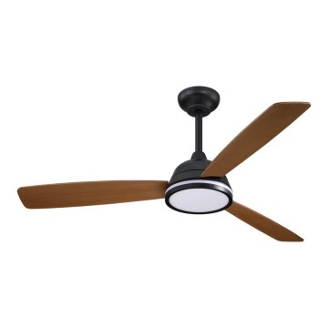 Aigostar - LED Dimmable ceiling fan LED/20W/230V 2700-6500K 132cm brown + remote control