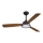 Aigostar - LED Dimmable ceiling fan LED/20W/230V 2700-6500K 132cm brown + remote control