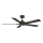 Aigostar - LED Dimmable ceiling fan LED/20W/230V 2700-6500K 132cm brown + remote control