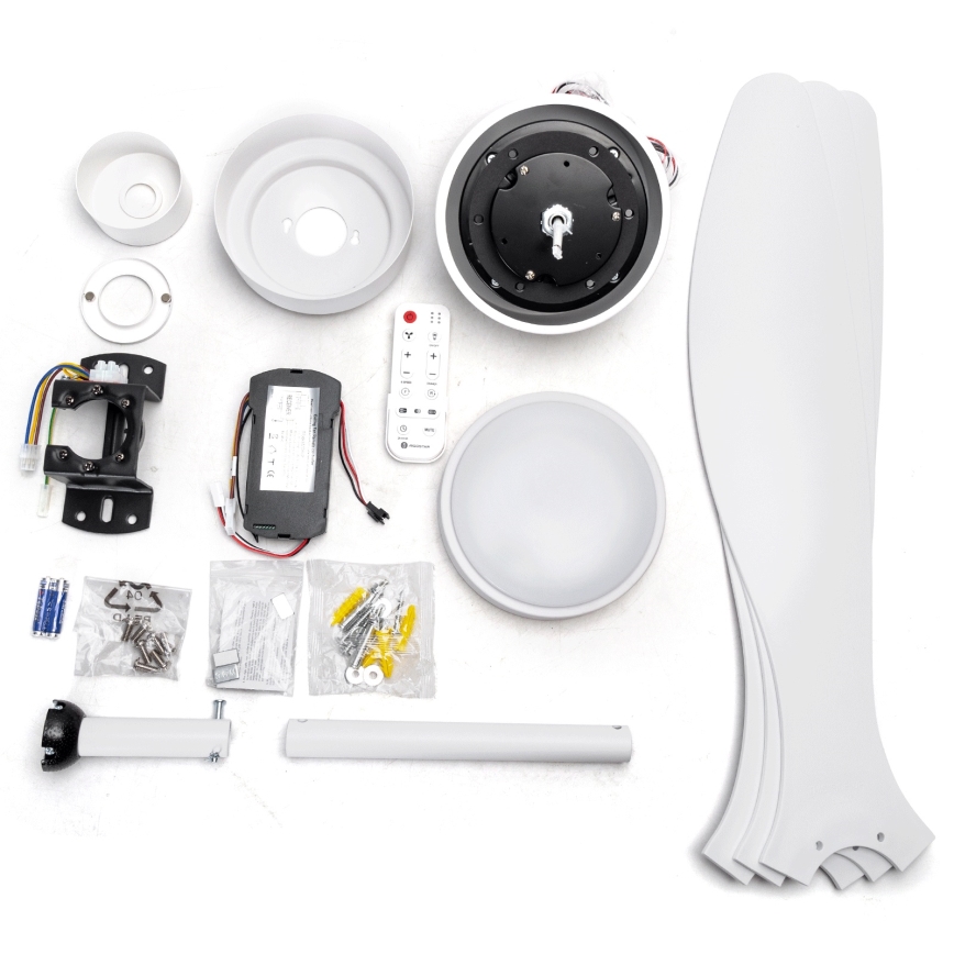 Aigostar - LED Dimmable ceiling fan LED/20W/230V 2700-6500K 132cm white + remote control