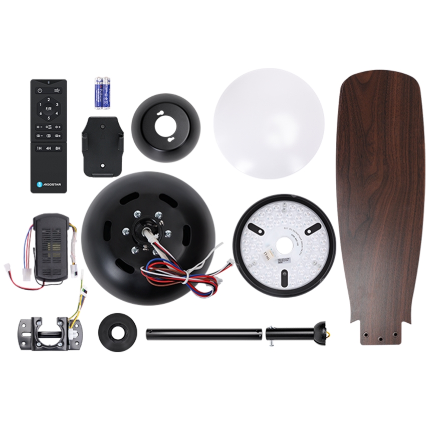 Aigostar - LED Dimmable ceiling fan LED/24W/230V 2700-6500K 106,6 cm + remote control