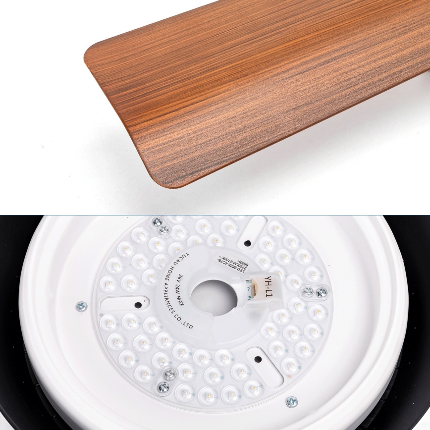 Aigostar - LED Dimmable ceiling fan LED/24W/230V 2700-6500K 132cm + remote control