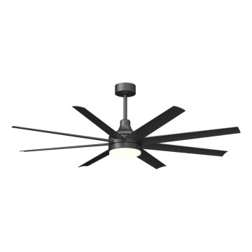 Aigostar - LED Dimmable ceiling fan LED/24W/230V 2700-6500K 165cm black + remote control