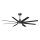 Aigostar - LED Dimmable ceiling fan LED/24W/230V 2700-6500K 165cm black + remote control