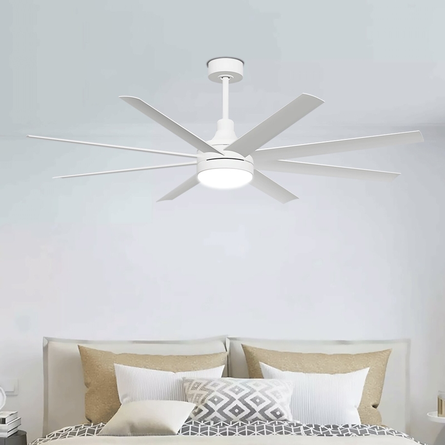 Aigostar - LED Dimmable ceiling fan LED/24W/230V 2700-6500K d. 165 cm + remote control white