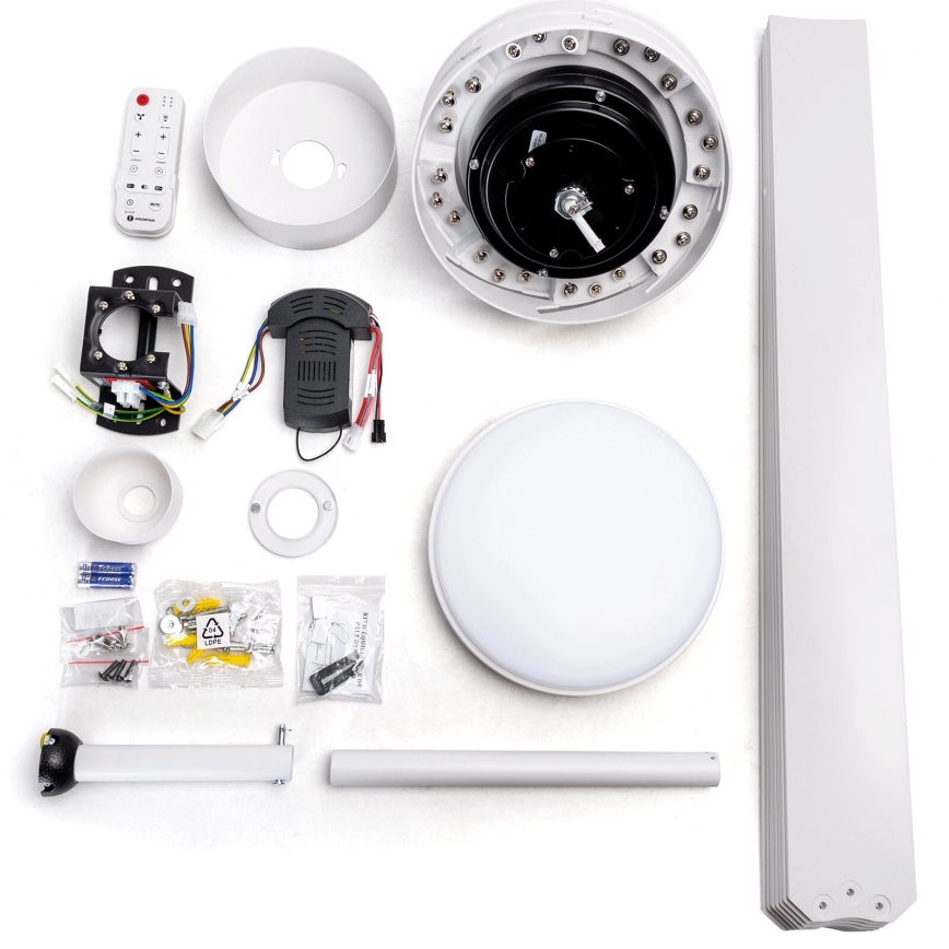 Aigostar - LED Dimmable ceiling fan LED/24W/230V 2700-6500K d. 165 cm + remote control white