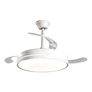 Aigostar - LED Dimmable ceiling fan LED/36W/230V 2700-6500K d. 107 cm + remote control white