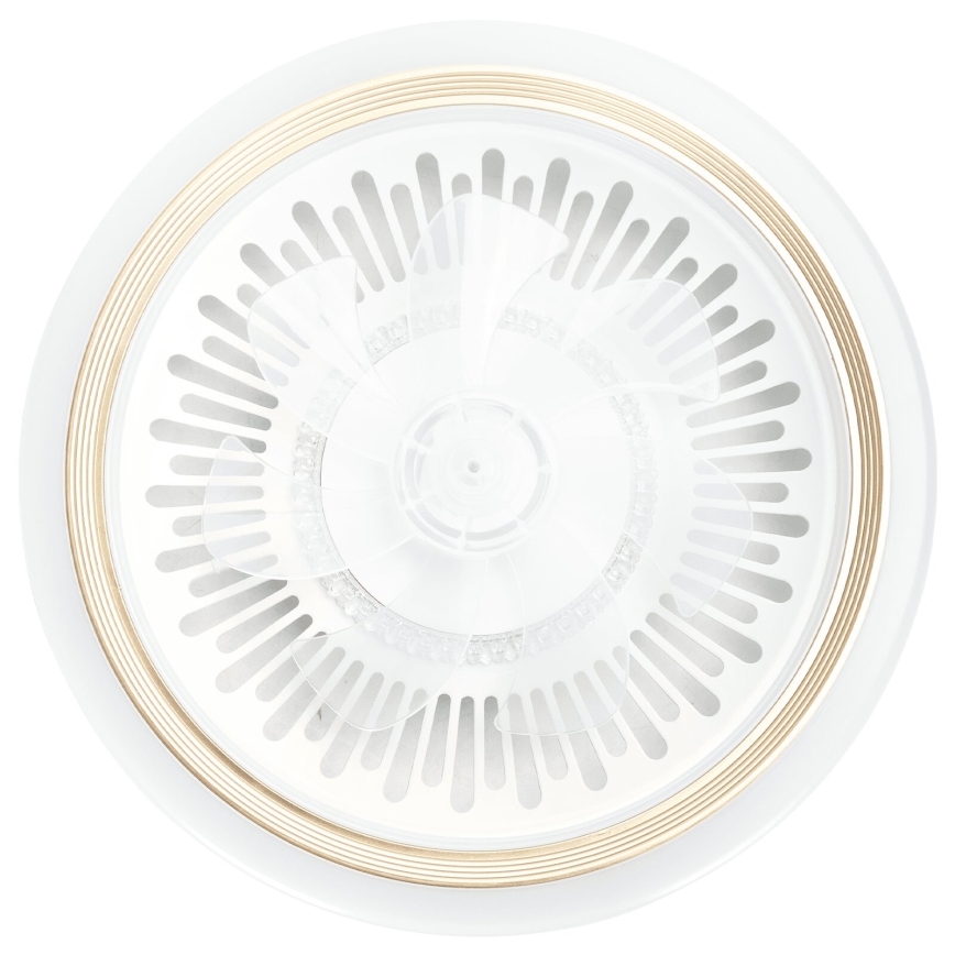 Aigostar - LED Dimmable ceiling fan LED/40W/230V 2700/4000/6500K d. 50 cm + remote control white