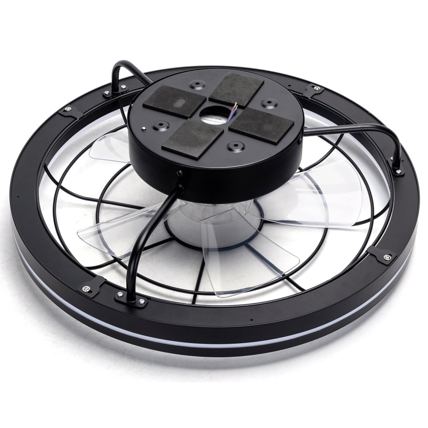 Aigostar - LED Dimmable ceiling fan LED/40W/230V 2700-6500K d. 48 cm + remote control black