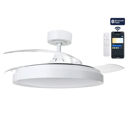 Aigostar - Dimmable LED Ceiling Fan LED/50W/230V 2700-6500K Ø 106 cm white + remote control