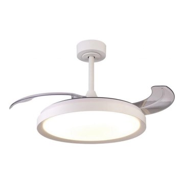 Aigostar - LED Dimmable ceiling fan LED/50W/230V 2700-6500K 106cm white + remote control