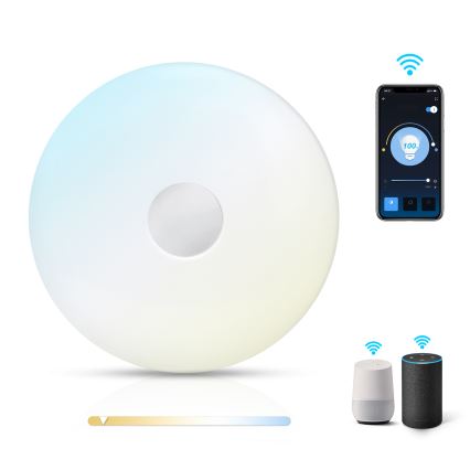 Aigostar - LED Dimmable ceiling light LED/18W/230V d. 34 cm Wi-Fi