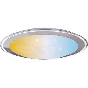 Aigostar - LED Dimmable Ceiling Light LED/30W/230V 2700-6500K dia. 42.9 cm Chrome + Remote Control