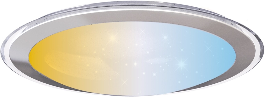 Aigostar - LED Dimmable Ceiling Light LED/30W/230V 2700-6500K dia. 42.9 cm Chrome + Remote Control