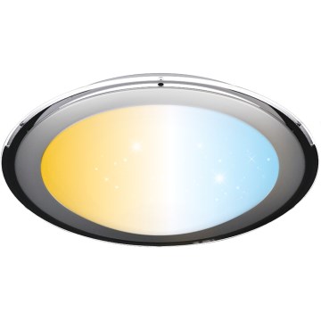 Aigostar - LED Dimmable Ceiling Light LED/60W/230V 2700-6500K dia. 52.7 cm Chrome + Remote Control