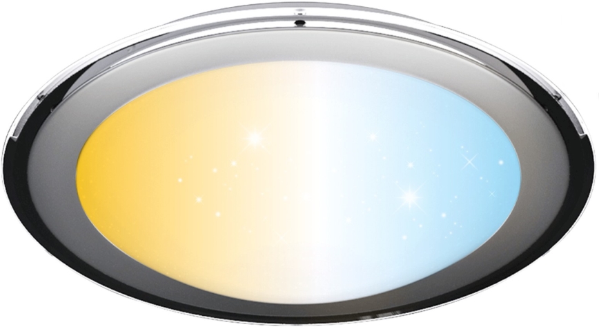 Aigostar - LED Dimmable Ceiling Light LED/60W/230V 2700-6500K dia. 52.7 cm Chrome + Remote Control