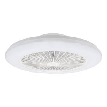 Aigostar - LED Dimmable ceiling light with a fan LED/40W/230V 2700-6500K d. 48,5 cm white + remote control