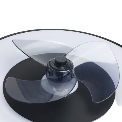 Aigostar - LED Dimmable ceiling light with a fan MESH LED/40W/230V 2700-6500K black + remote control