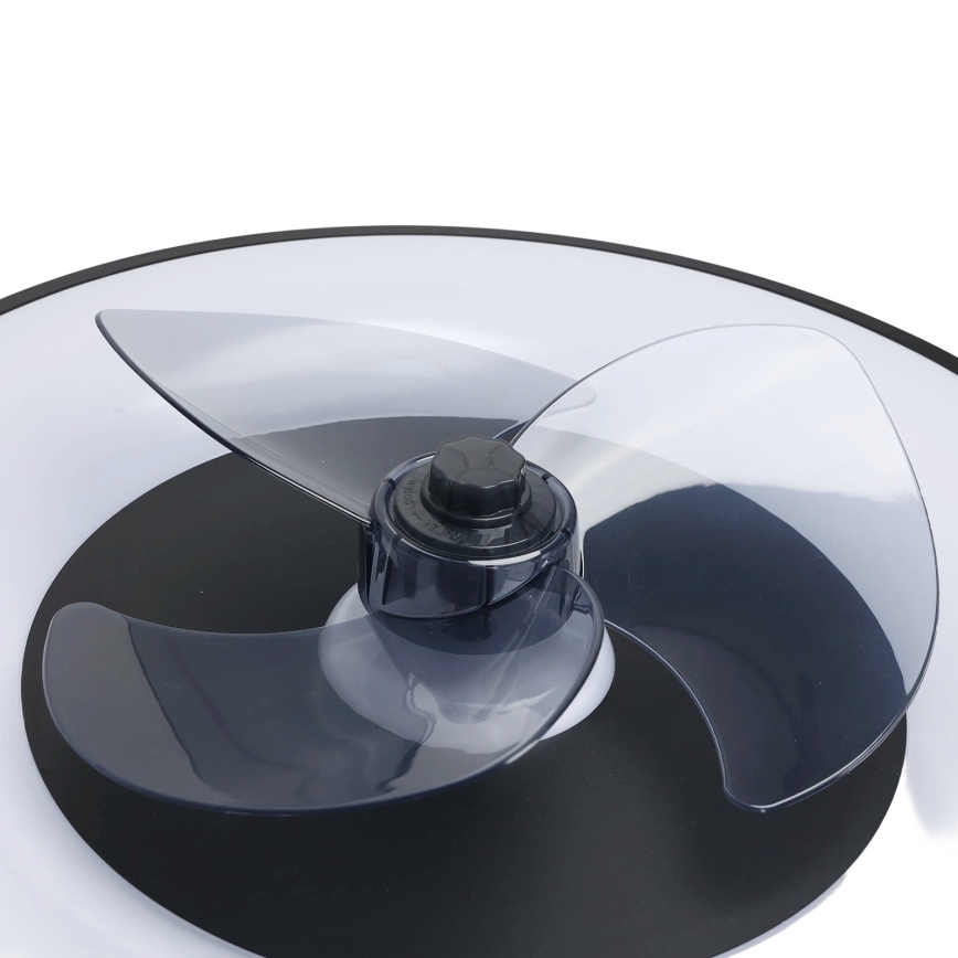 Aigostar - LED Dimmable ceiling light with a fan MESH LED/40W/230V 2700-6500K black + remote control