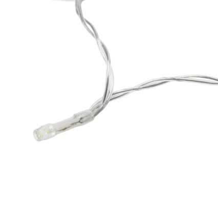 Aigostar - Dimmable LED outdoor Christmas string lights with motion sensor 100xLED/3xAA 12m warm white + remote control
