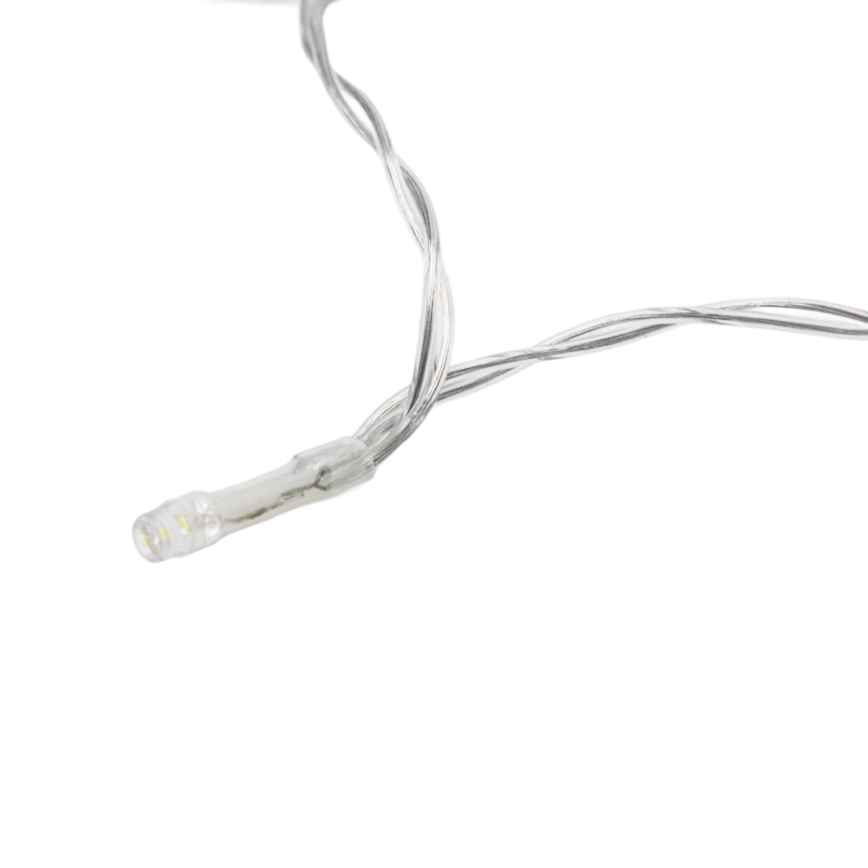 Aigostar - Dimmable LED outdoor Christmas string lights with motion sensor 100xLED/3xAA 12m multicolor + remote control