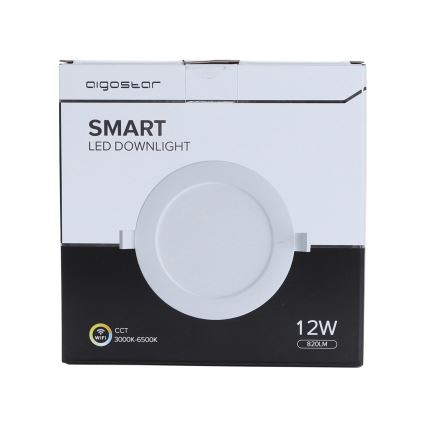 Aigostar - LED Dimmable recessed light 12W/230V d. 17 cm Wi-Fi