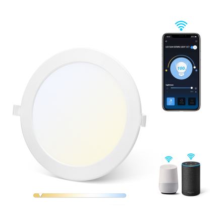 Aigostar - LED Dimmable recessed light 18W/230V d. 22 cm Wi-Fi