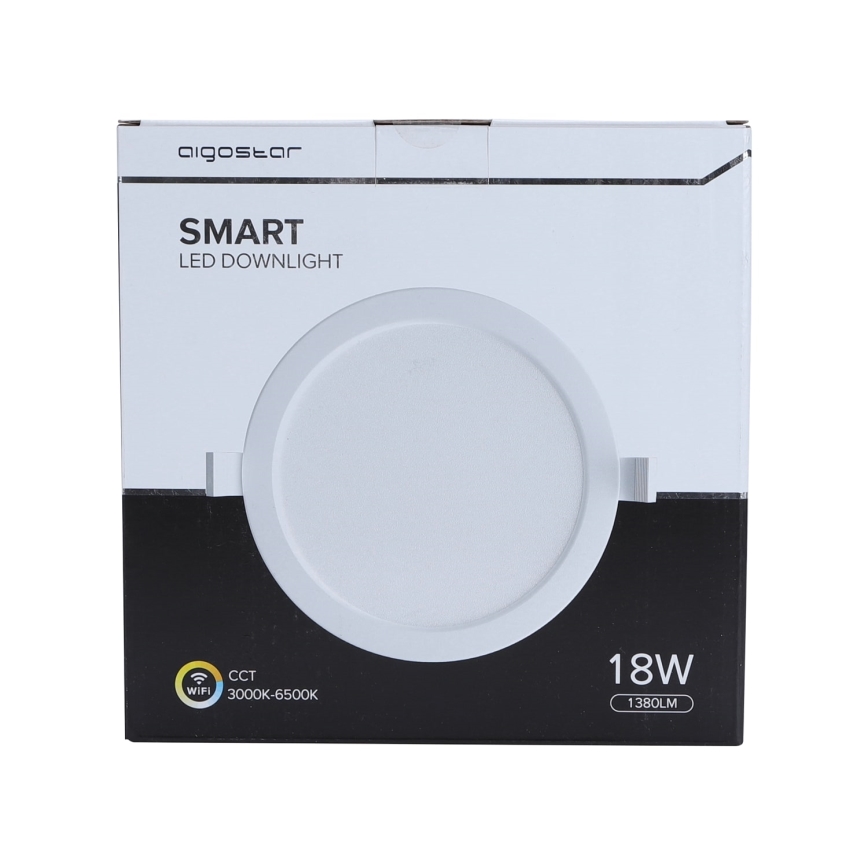 Aigostar - LED Dimmable recessed light 18W/230V d. 22 cm Wi-Fi