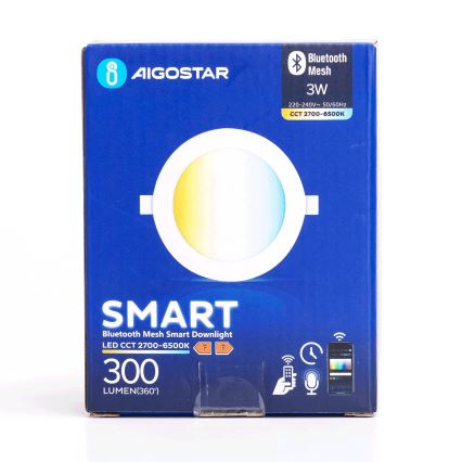 Aigostar - LED Dimmable recessed light MESH LED/3W/230V 2700-6500K white