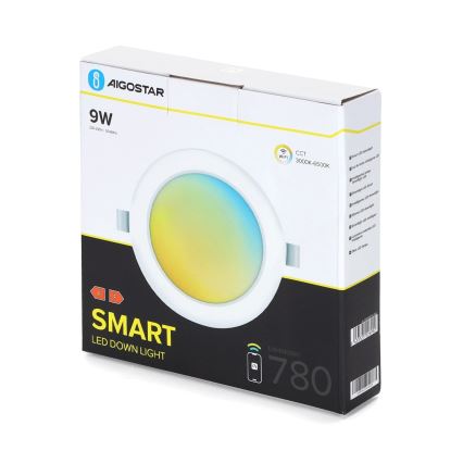 Aigostar - LED Dimmable recessed light LED/9W/230V d. 14,5 cm Wi-Fi
