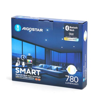 Aigostar - LED Dimmable recessed light MESH LED/9W/230V 2700-6500K d. 14,5 cm