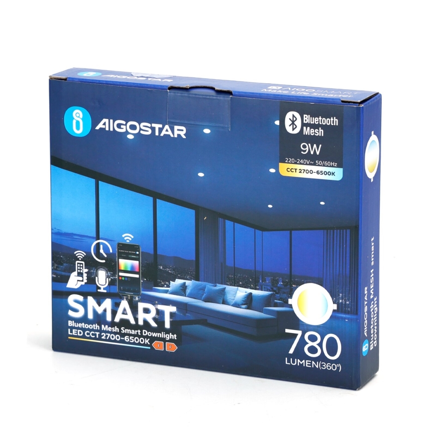 Aigostar - LED Dimmable recessed light MESH LED/9W/230V 2700-6500K d. 14,5 cm