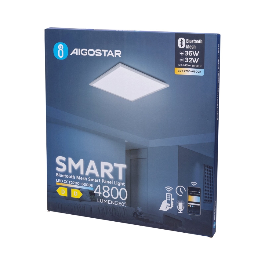 Aigostar - LED Dimmable recessed panel MESH LED/36W/230V 2700-6500K 60x60 cm