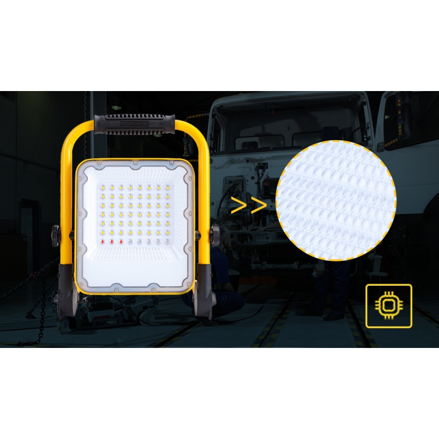 Aigostar - LED Dimmable rechargeable floodlight LED/100W/5V 6500K IP65