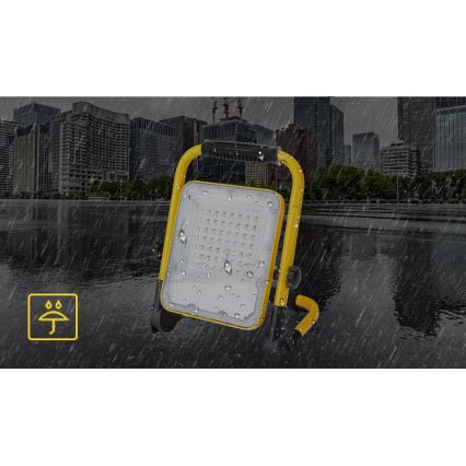 Aigostar - LED Dimmable rechargeable floodlight LED/100W/5V 6500K IP65